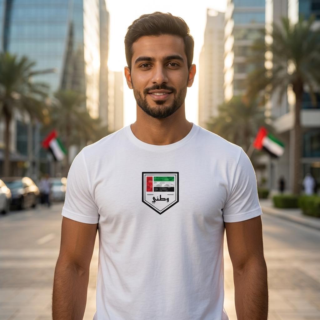 UAE National Day T-shirt – flag shield